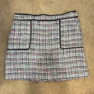 Loft Tweed Multicolor Pocket Skirt / Size 14
